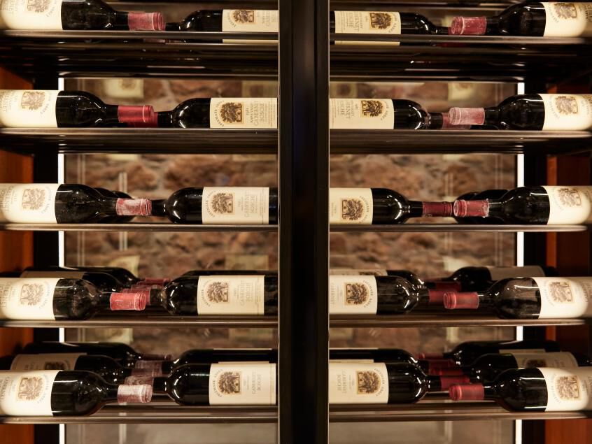 Wine library at Freemark Abbey