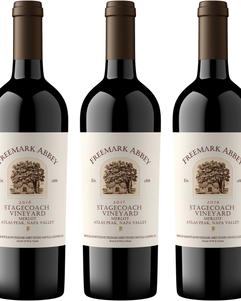 Vertical: Stagecoach Vineyard Merlot '16, '17, '18